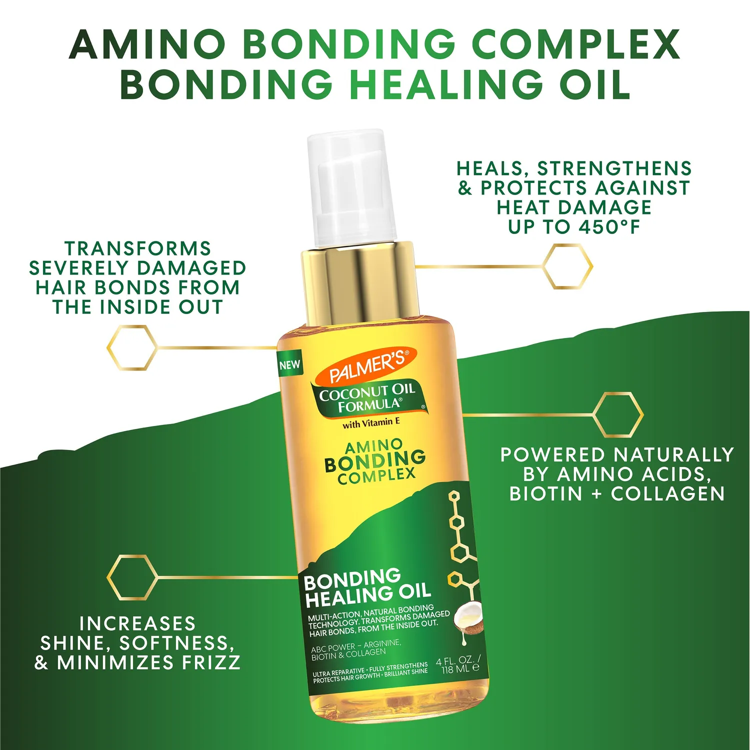Palmer's Bond Repair Complex Bonding Healing Oil 4oz herstellend