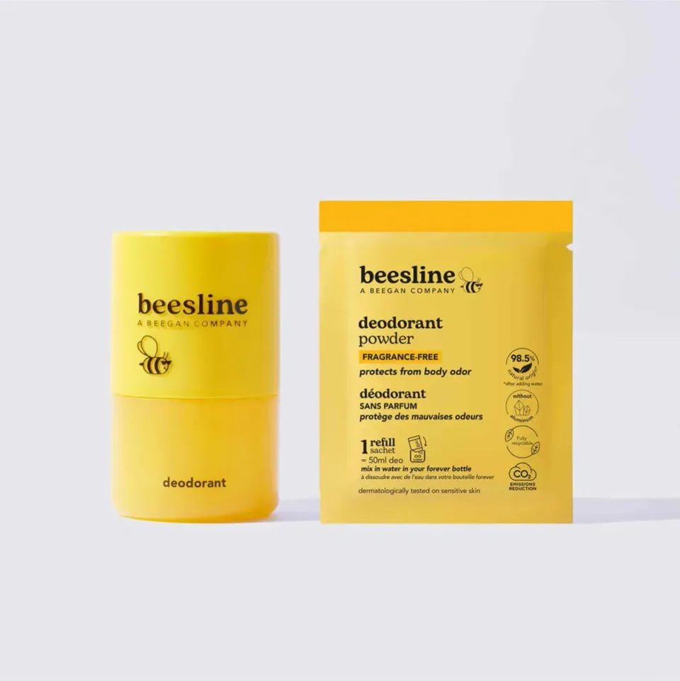 Beesline Forever deodorant poeder 48u ongeparfumeerd starterskit