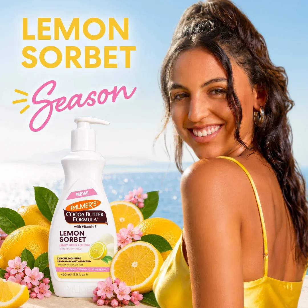 Palmer's Lemon Sorbet bodylotion citroen vitamine C stralend