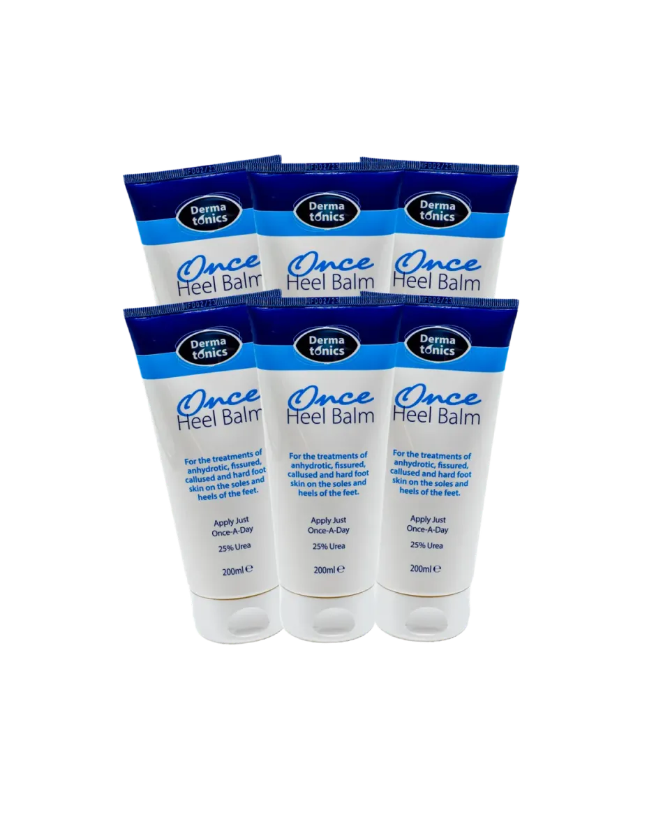 Dermatonics Once Heel Balm hielbalsem 200ml set van 6 bij kloven