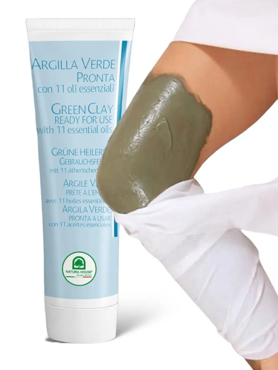 Natura House Ready Green Clay kleimasker 100ml met etherische olie