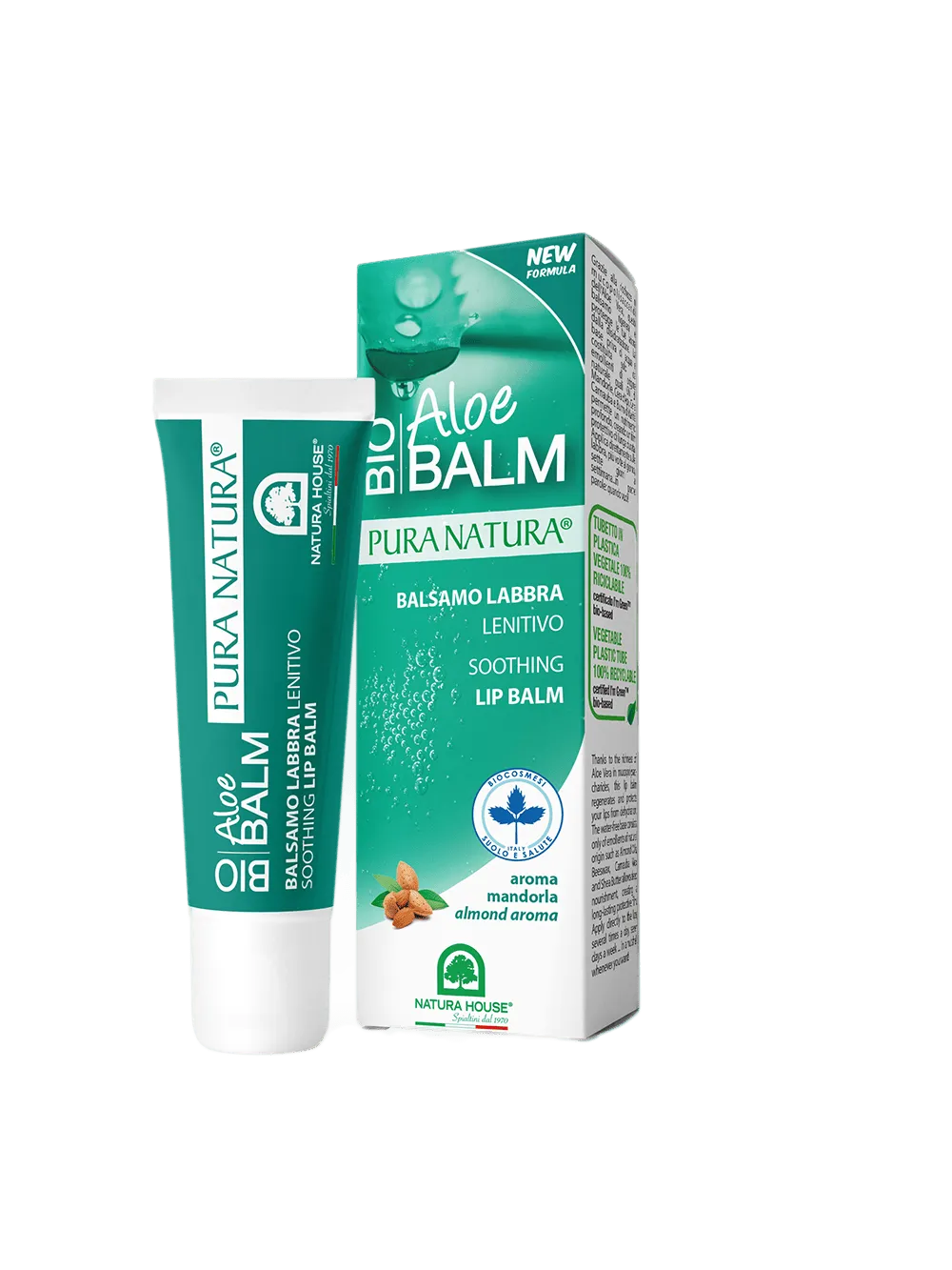 Natura House Bio Balm Aloe lippenbalsem 10 ml amandel