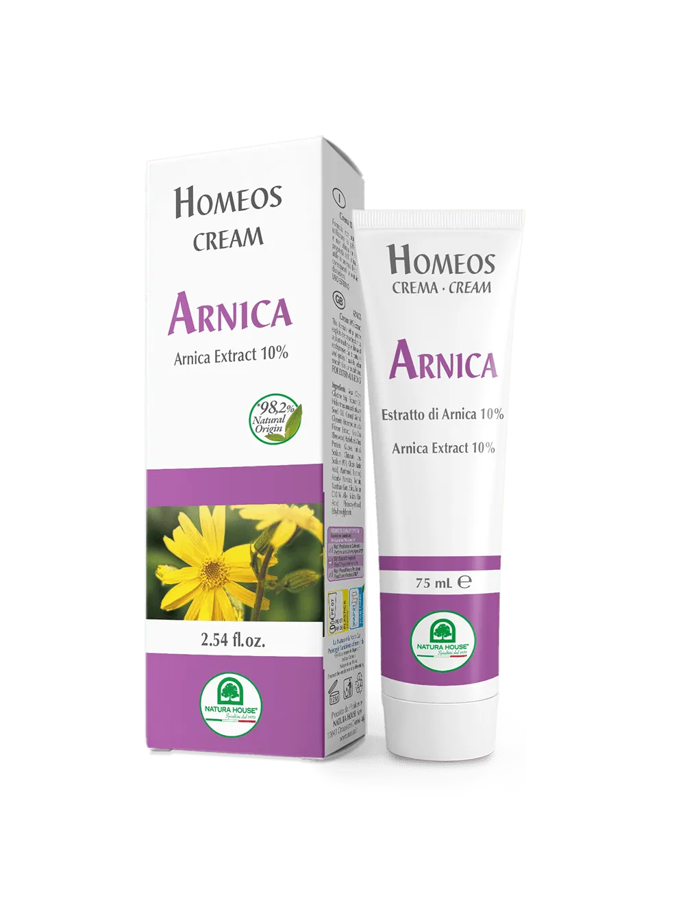 Natura House Homeos Arnica crème 75ml zonder parfum