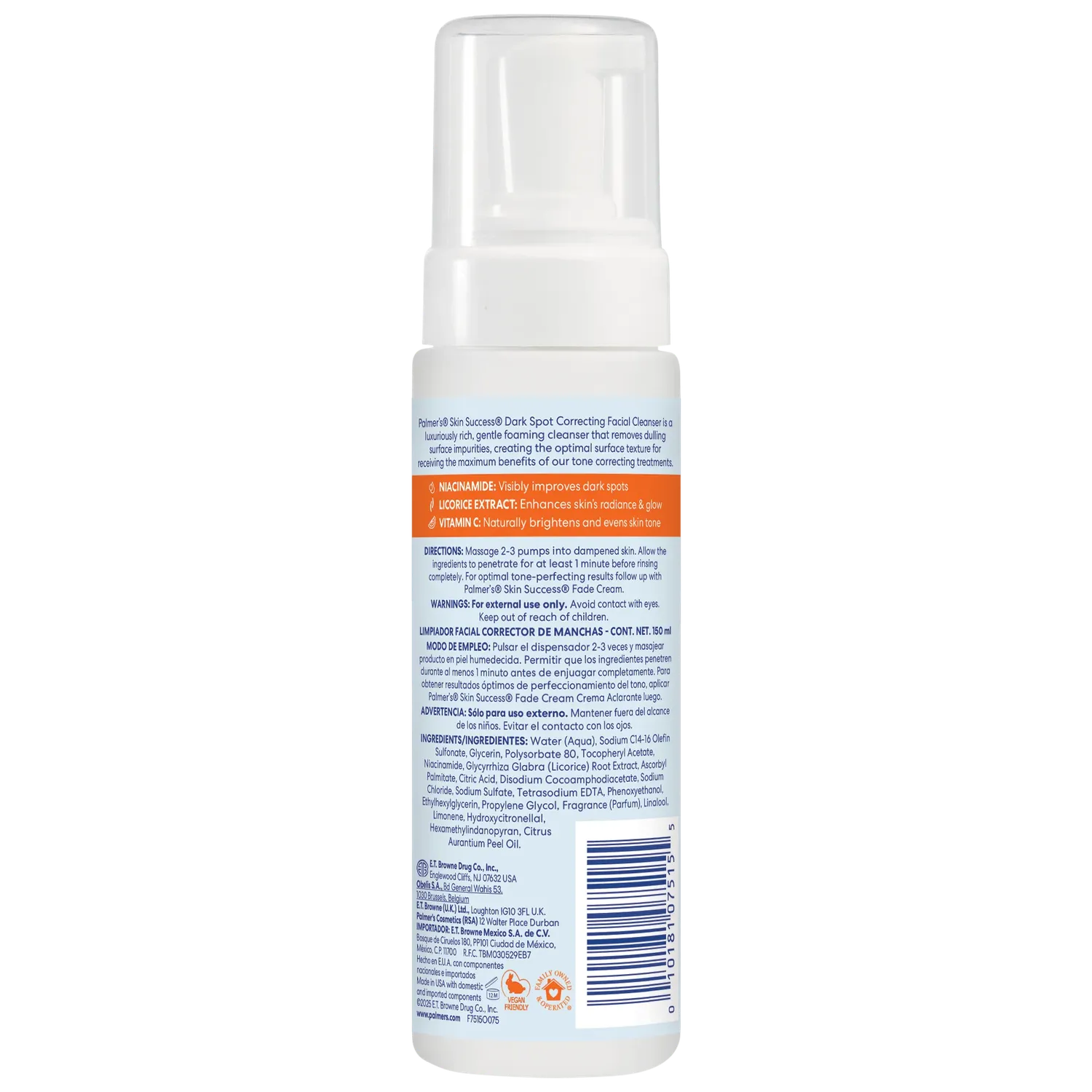 Palmer's Skin Success Dark Spot gezichtsreiniger 5 fl oz egaler
