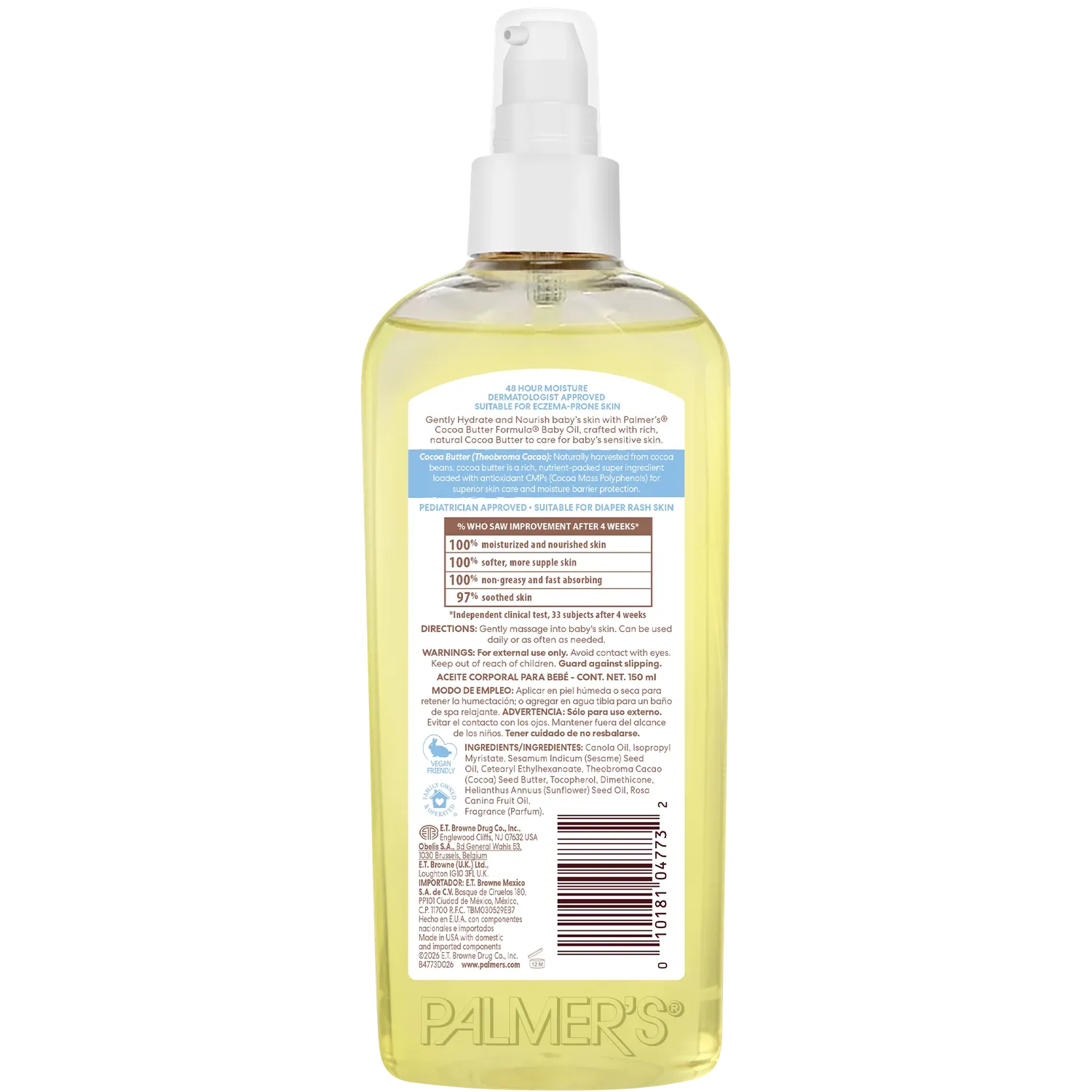 Palmer's Cocoa Butter Baby babyolie 48u mild