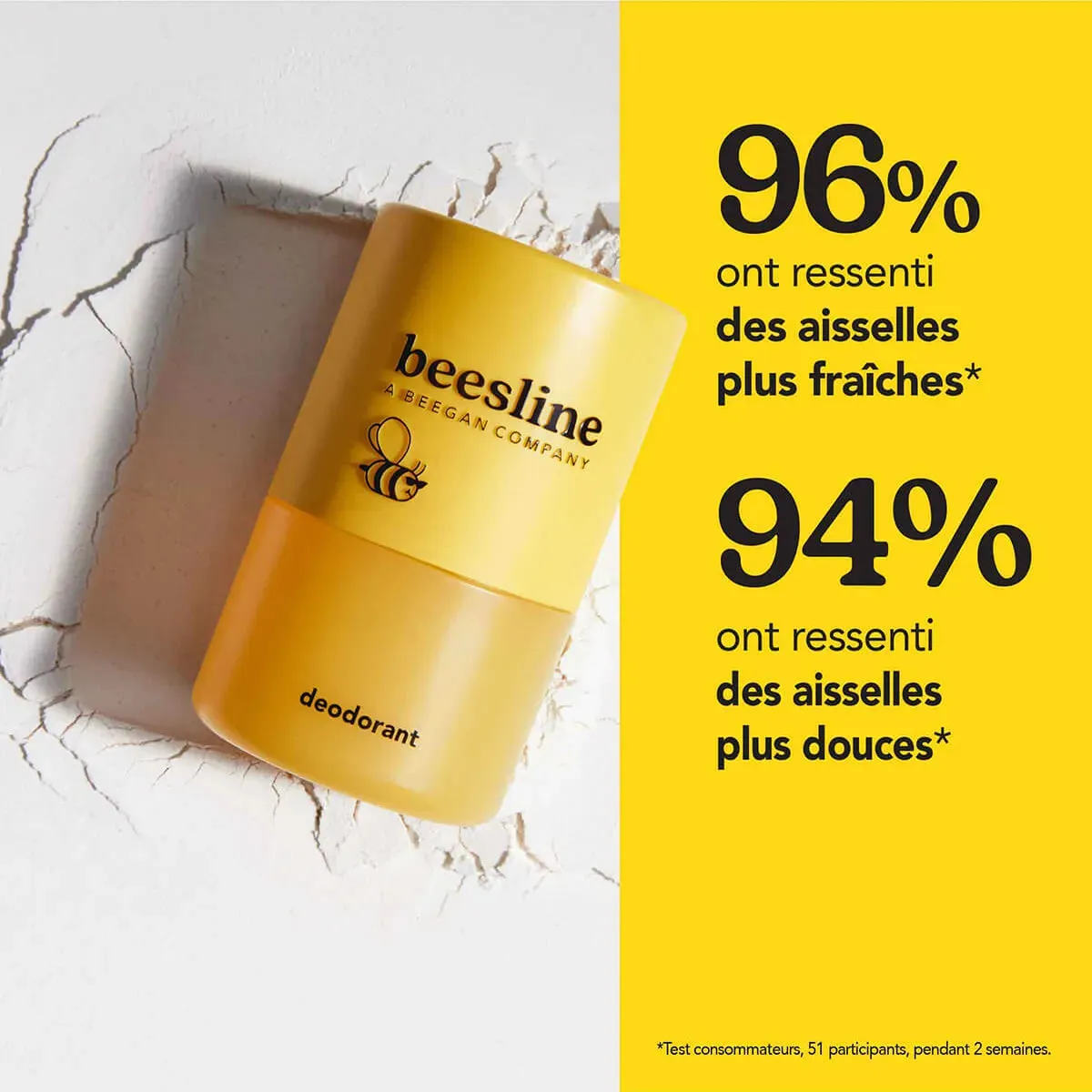 Beesline Forever poederdeodorant navulling ongeparfumeerd