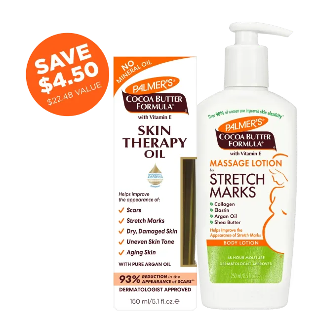 Palmer's Cocoa Butter Pregnancy Skin Care Bundle set striae