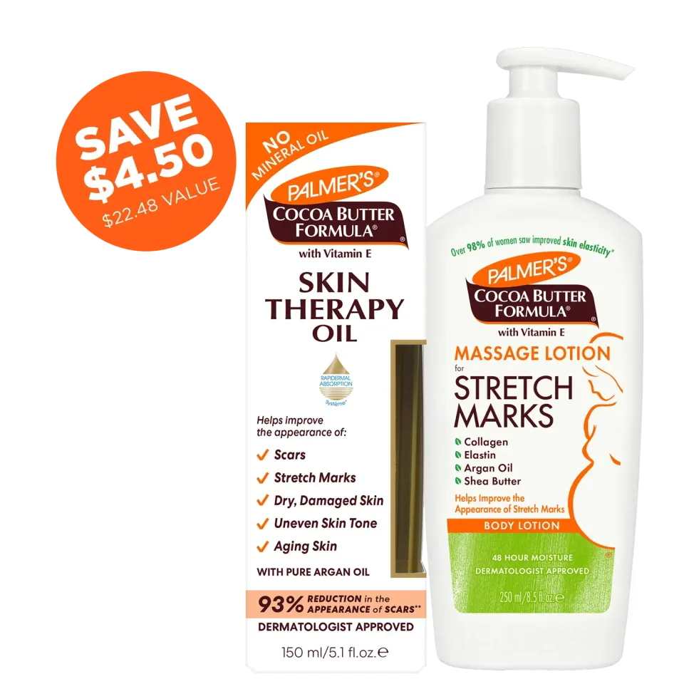 Palmer's Cocoa Butter Pregnancy Skin Care Bundle set striae