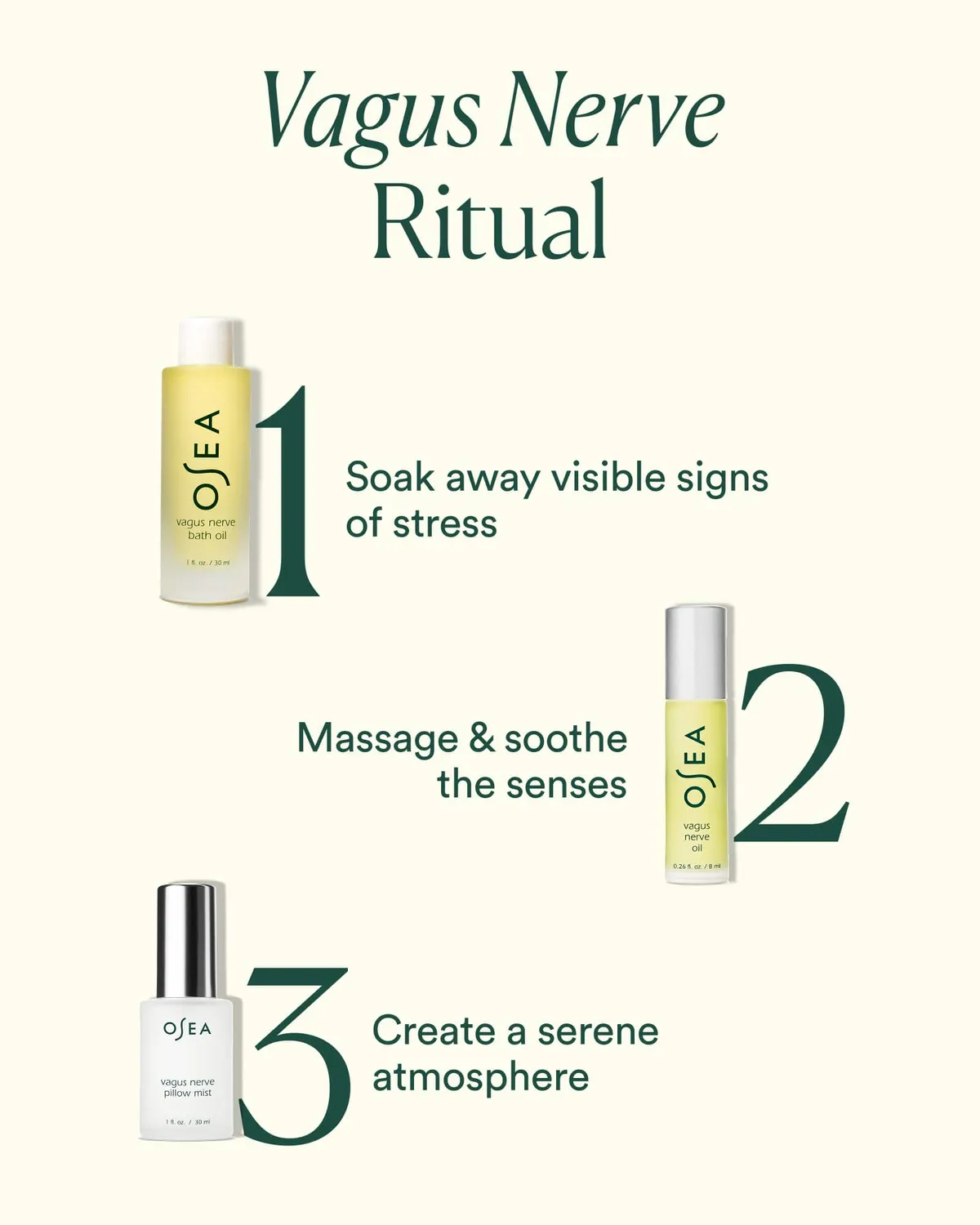 Osea Vagus Nerve Travel Set reisset 3-delig ontspannend