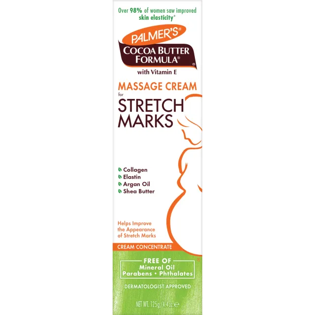 Palmer's Cocoa Butter Massage Cream striaecrème 4.4 oz buik