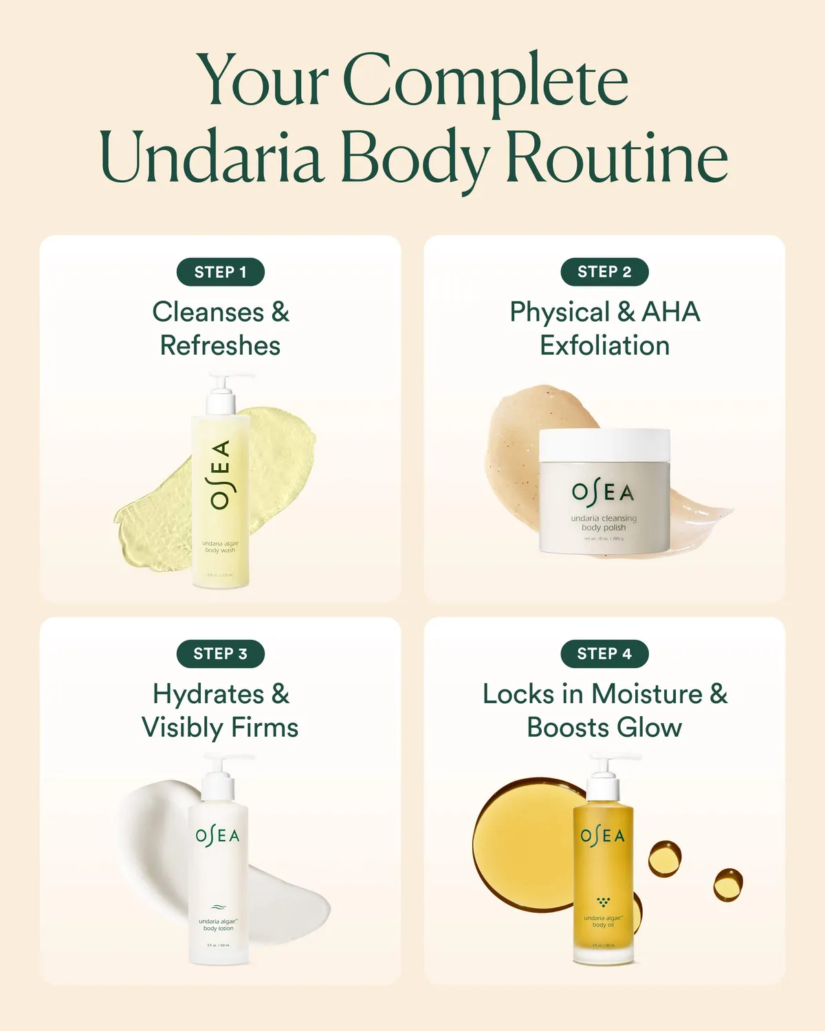 Osea Undaria Body Collection lichaamsset 4-delig glow