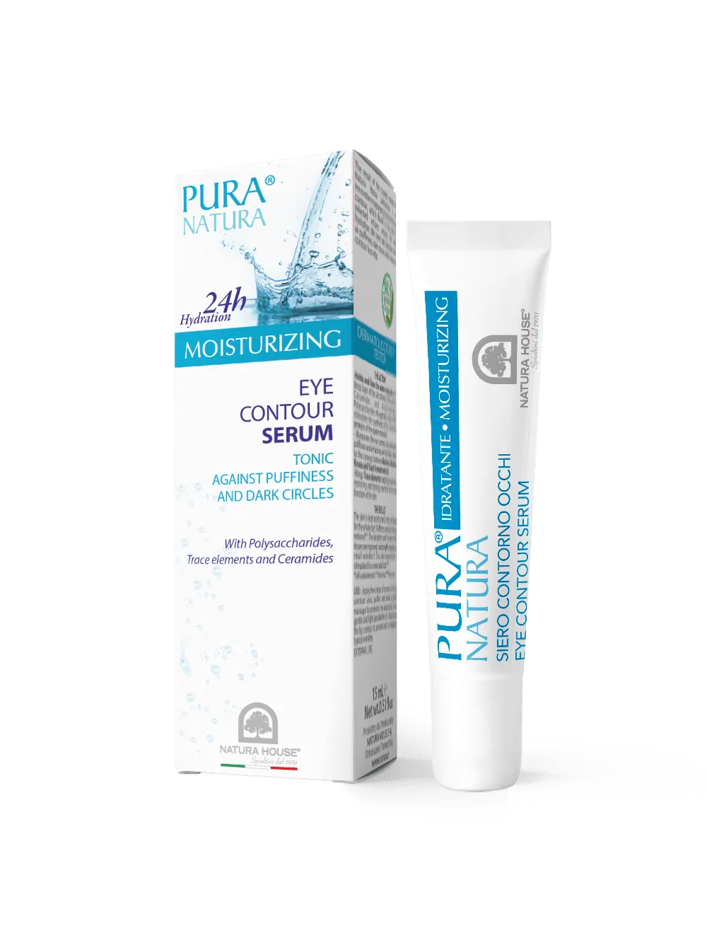 Natura House Moisturizing 24h Eye Contour oogserum 15ml tegen wallen