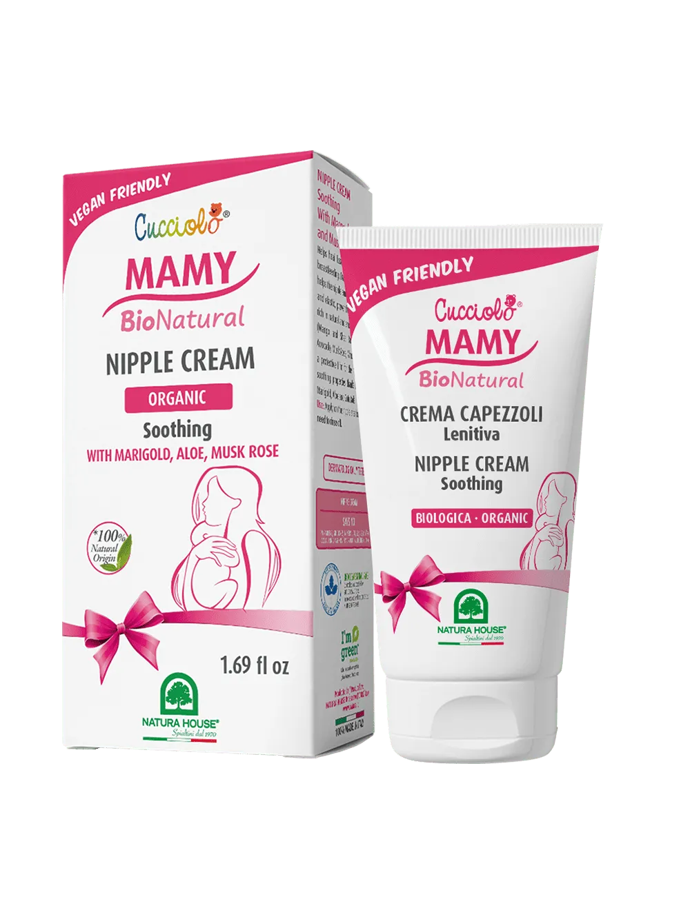 Natura House Cucciolo Mamy Natural Soothing Tepelcrème 50ml Zonder Parfum