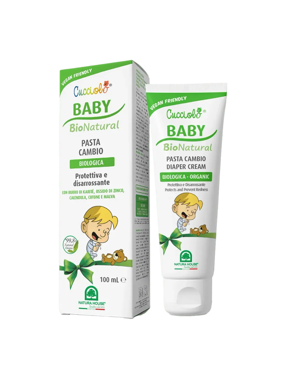 Natura House Cucciolo Baby Bio Luiercrème 100ml Zonder Parfum