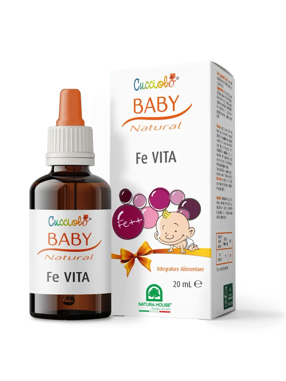 Natura House Cucciolo Fe Vita ijzerdruppels 20 ml voor kinderen