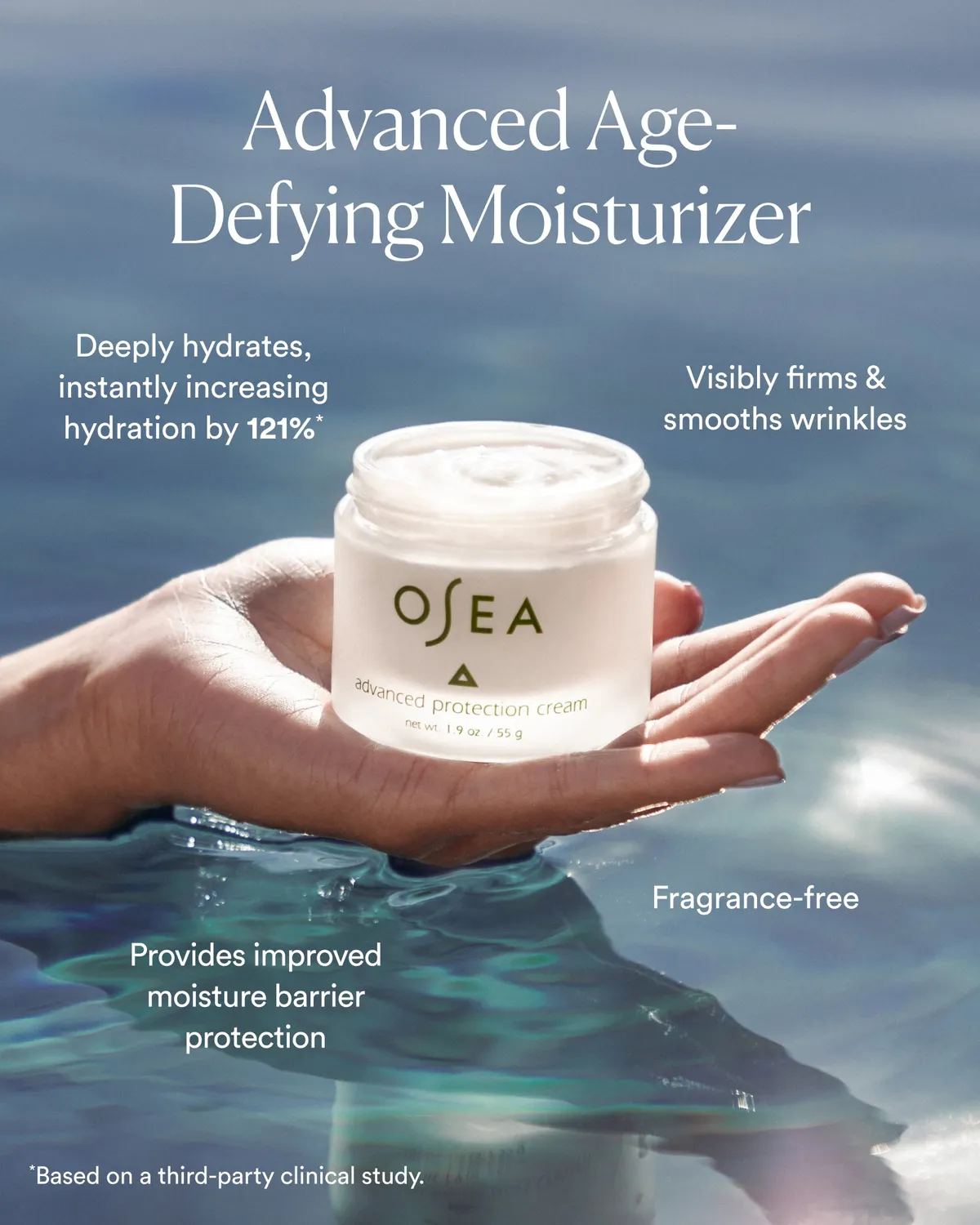 Osea Advanced Protection Cream gezichtscrème 1.9 oz rijk