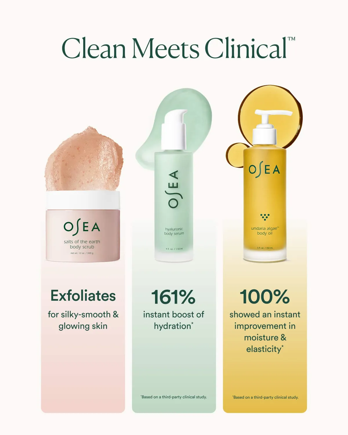Osea Sea Glow lichaamsroutine 3-delige set glans