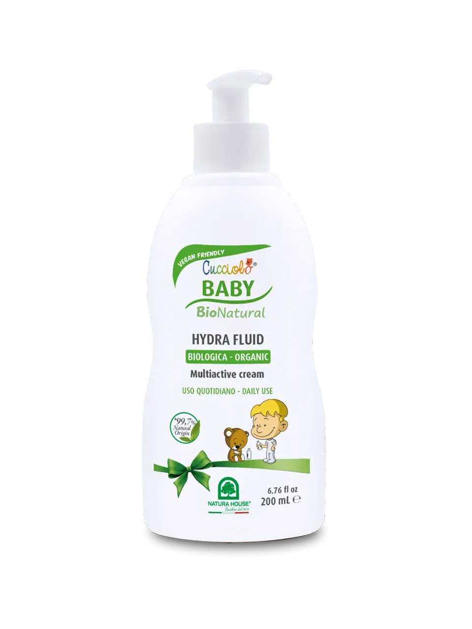 Cucciolo Baby Bio Natural hydra fluid crème 200ml mild