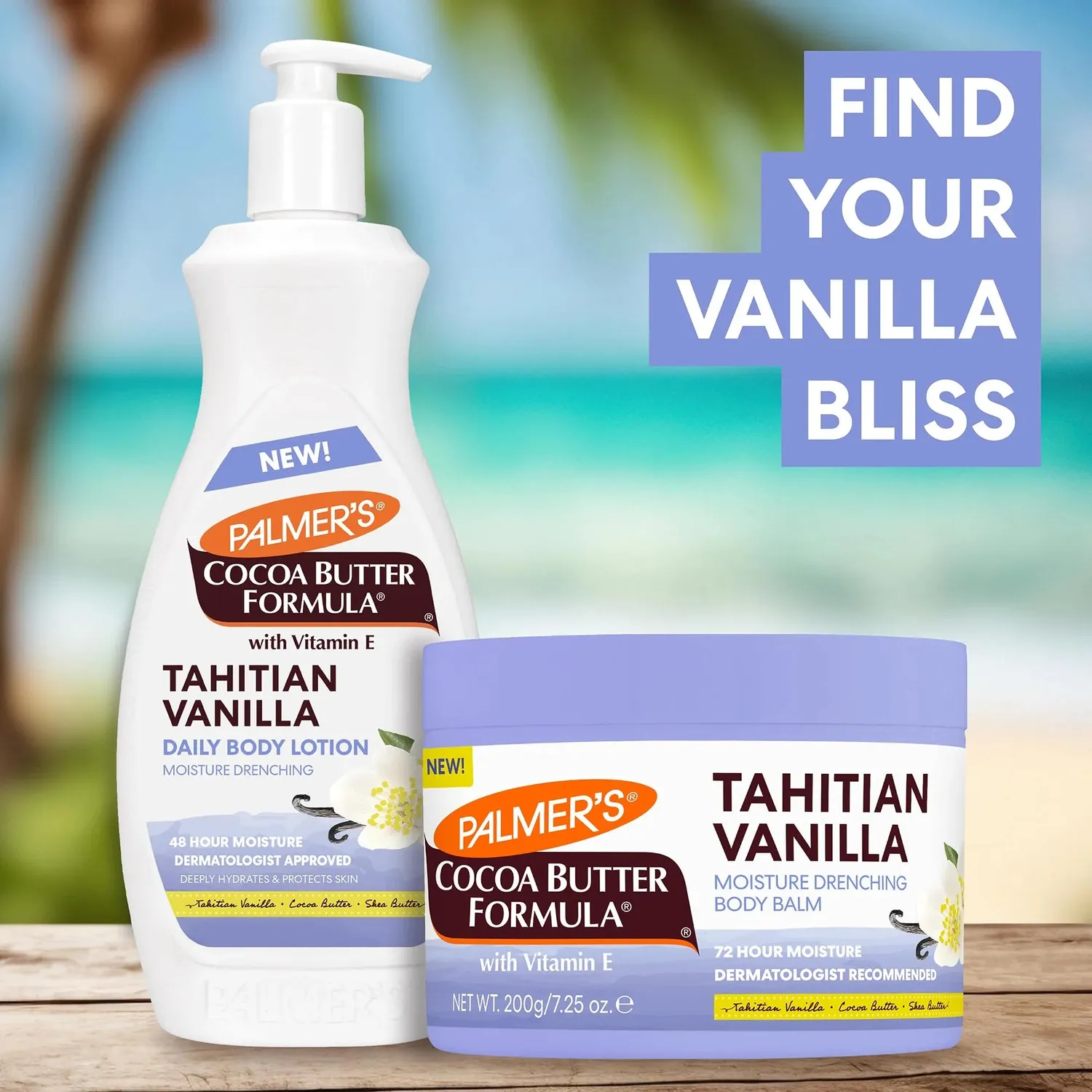 Palmer's Tahitian Vanilla bodybalm vanille droge huid
