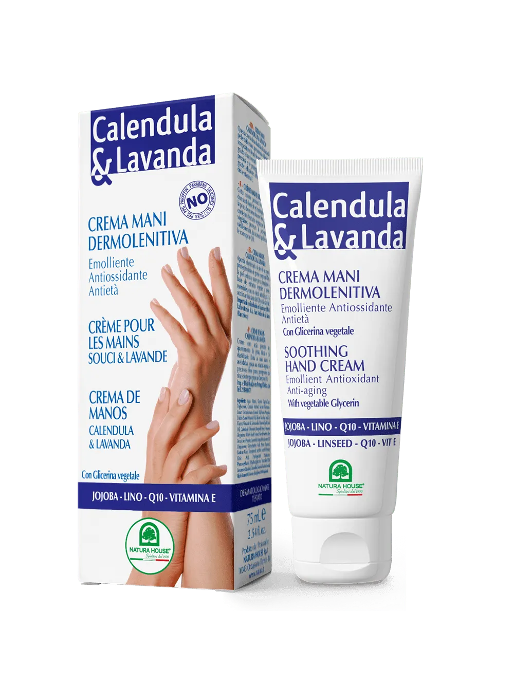 Natura House Goudsbloem Lavendel Handcrème 75ml droog