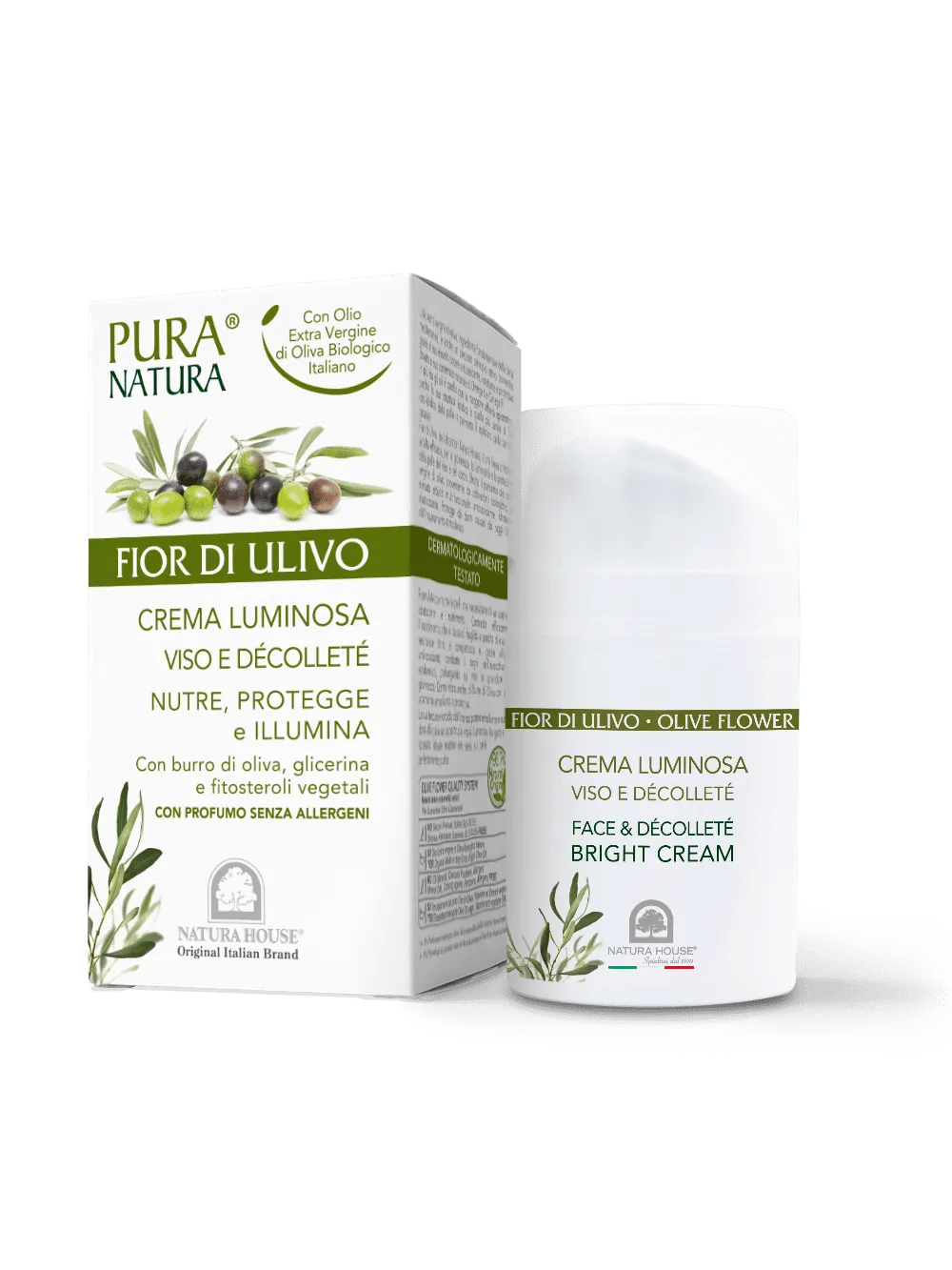Natura House Olive Flower Bright Gezichtscrème 50ml voedend