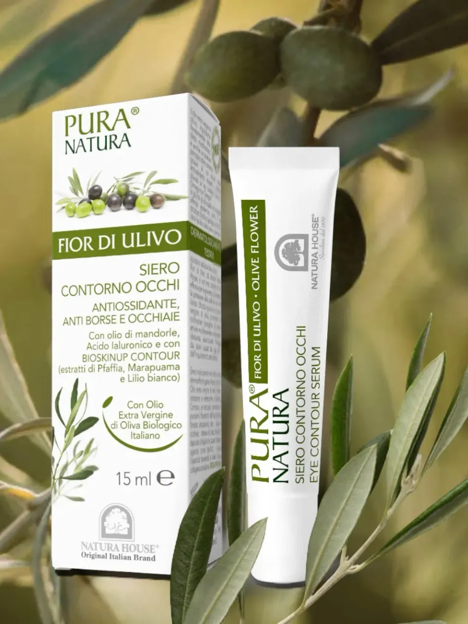 Natura House Olive Flower oogserum 15ml wallen