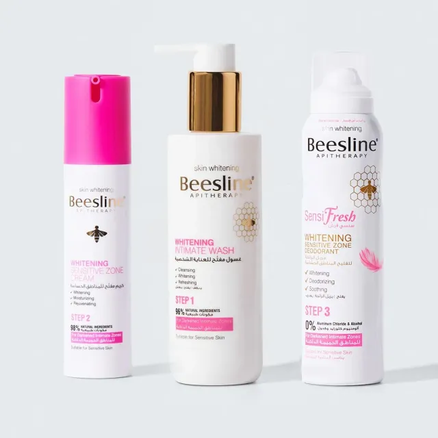 Beesline Whitening intieme verzorgingsset 3-delig verhelderend