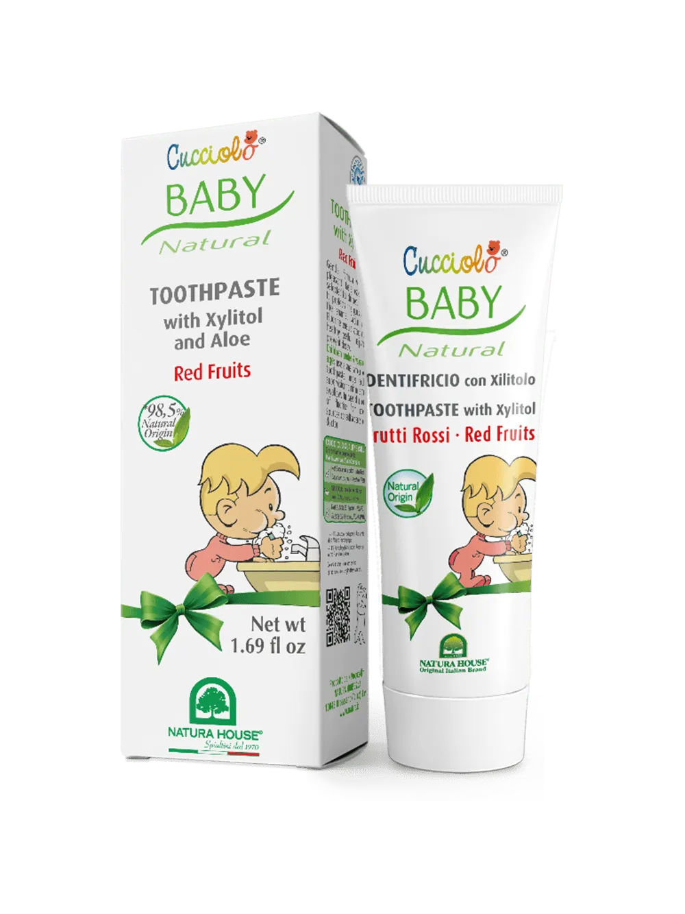 Natura House Cucciolo Baby tandpasta 50ml rode vruchten