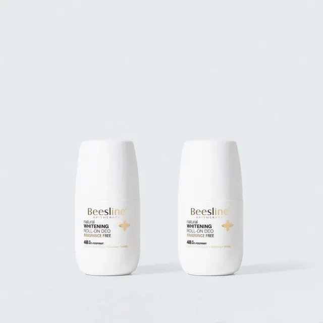 Beesline Whitening roll-on deo zonder parfum 1+1