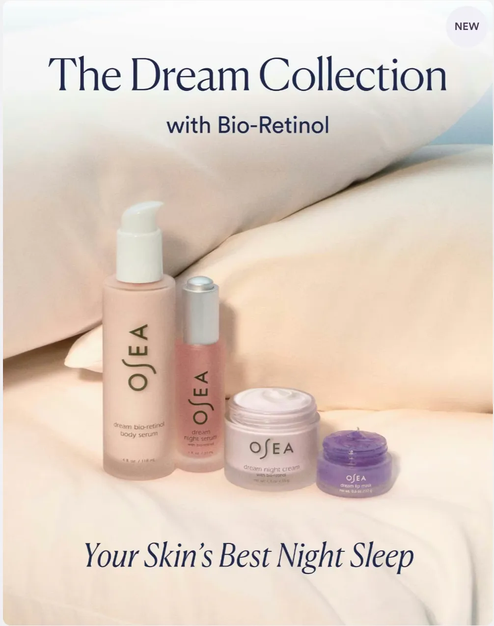 Osea Dream Night Cream nachtcrème 1.9 oz bio-retinol