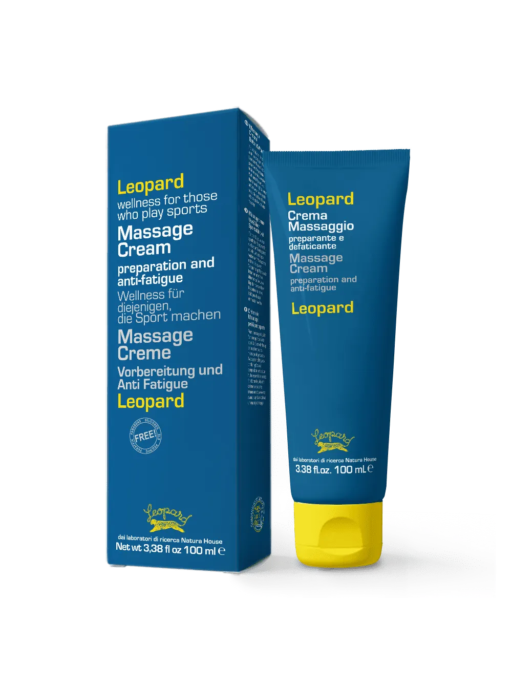Natura House Leopard Sport massagecreme 100ml verkoelend