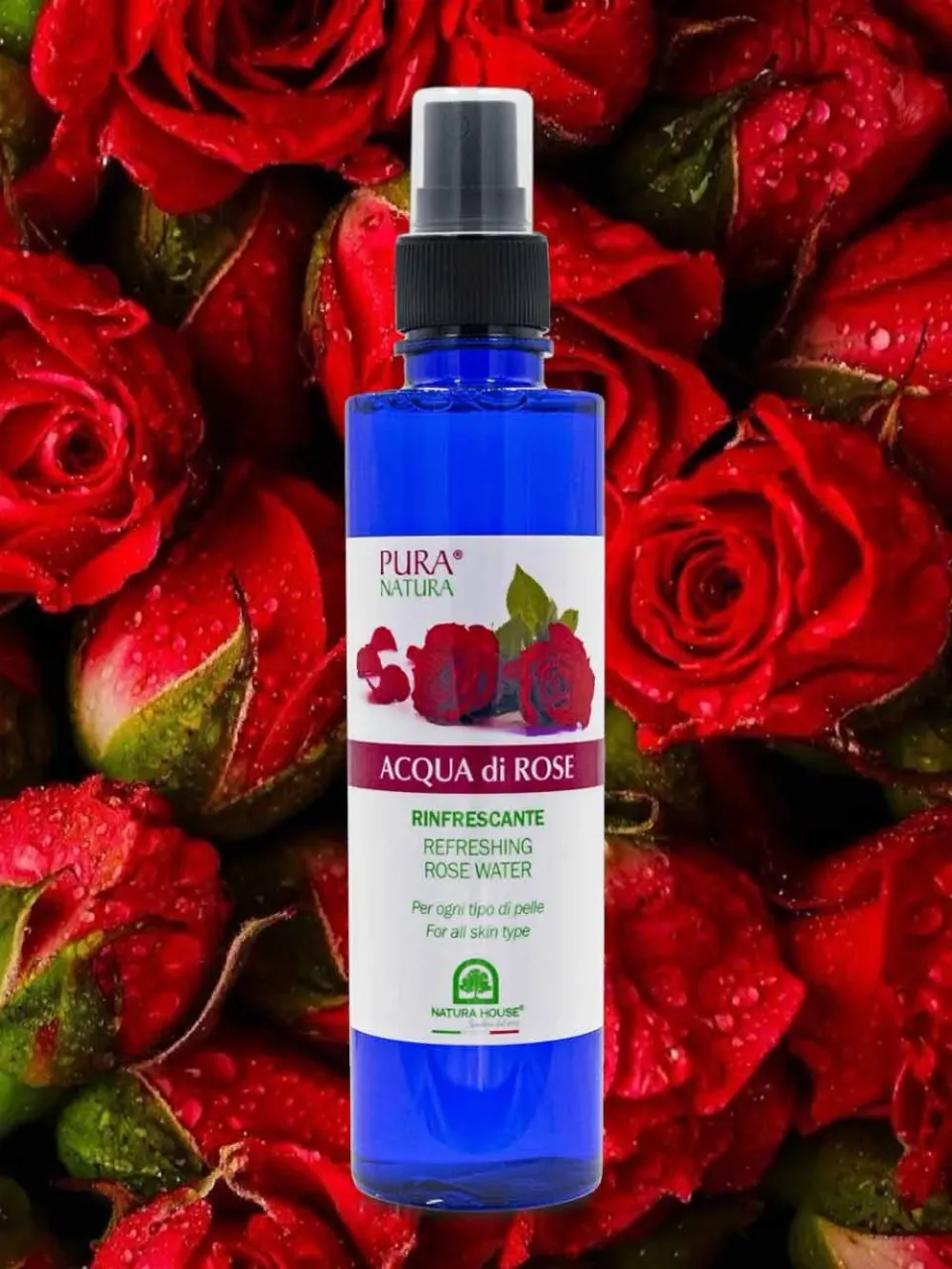 Natura House Fragrant Waters Rose Water gezichtswater 200ml alcoholvrij