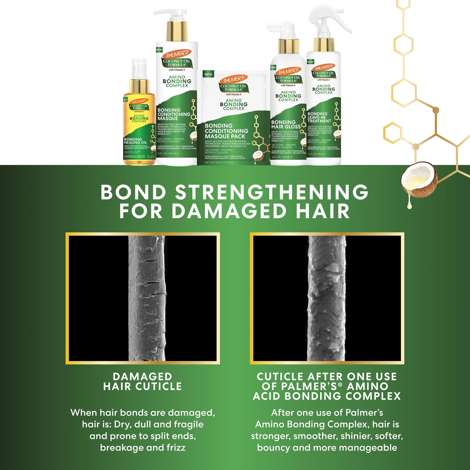 Palmer's Bond Repair Complex Shampoo shampoo 200 ml beschadigd haar