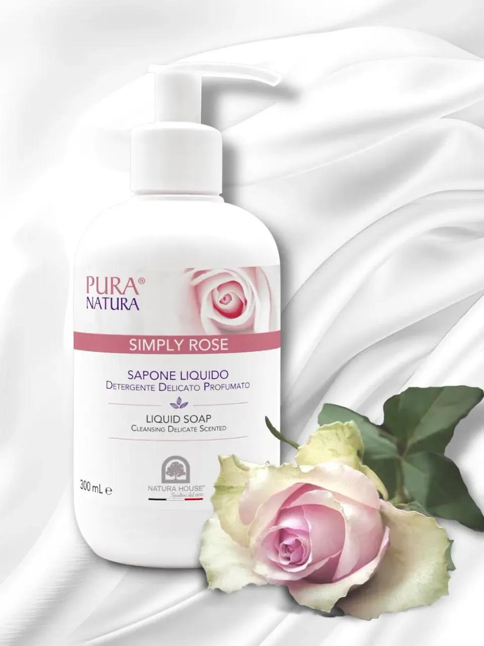 Natura House Simply Rose face & hand wash 300 ml roos