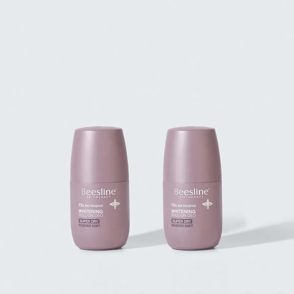 Beesline Super Dry Whitening Roll-on deo powder soft 1+1