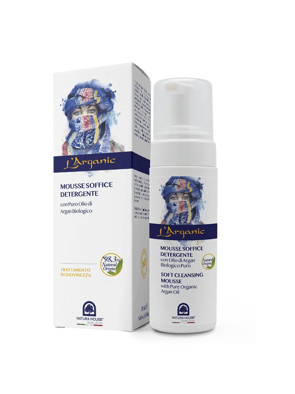 Natura House L'Arganic Soft Cleansing Mousse reinigingsmousse 150ml