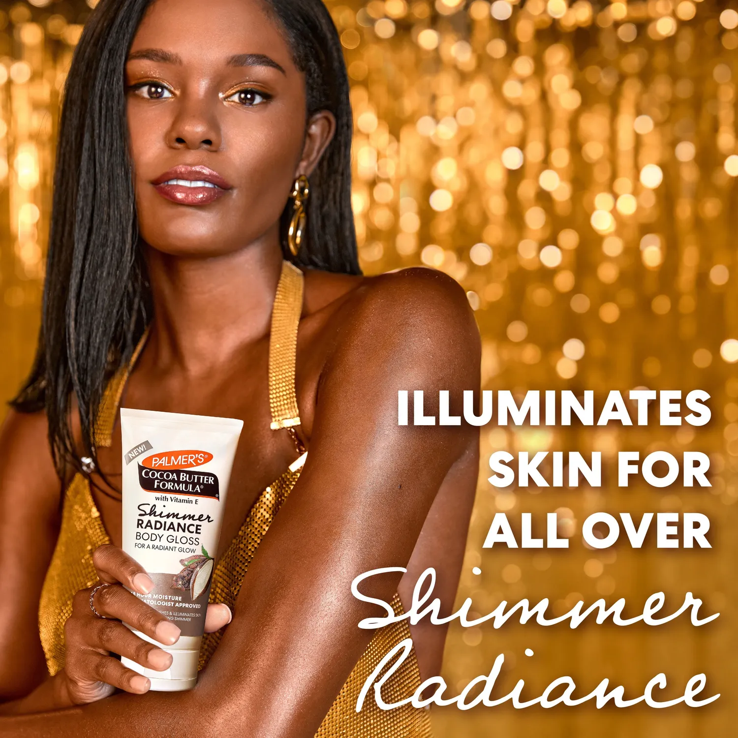 Palmer's Shimmer Radiance bodygloss stralende huid
