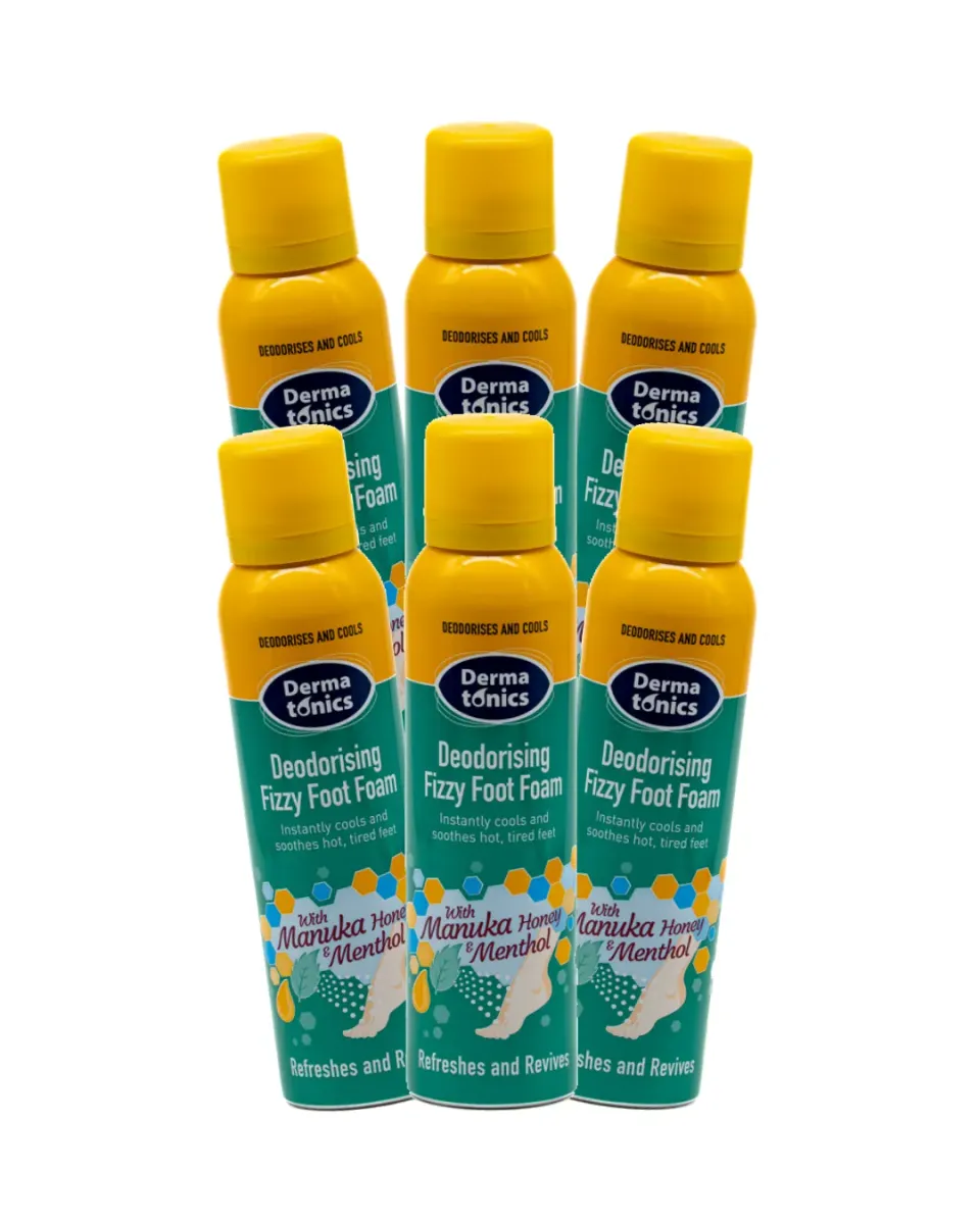 Dermatonics Fizzy Foot Foam voetschuim 6x150ml menthol