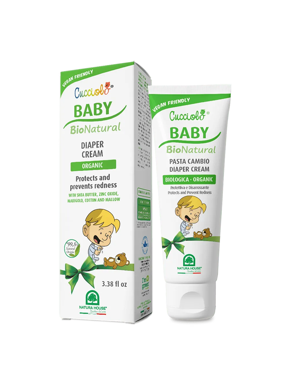 Natura House Cucciolo Baby Bio Luiercrème 100ml Zonder Parfum