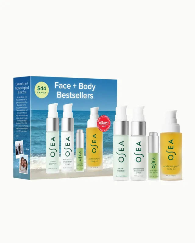 Osea Face + Body Bestsellers verzorgingsset glow