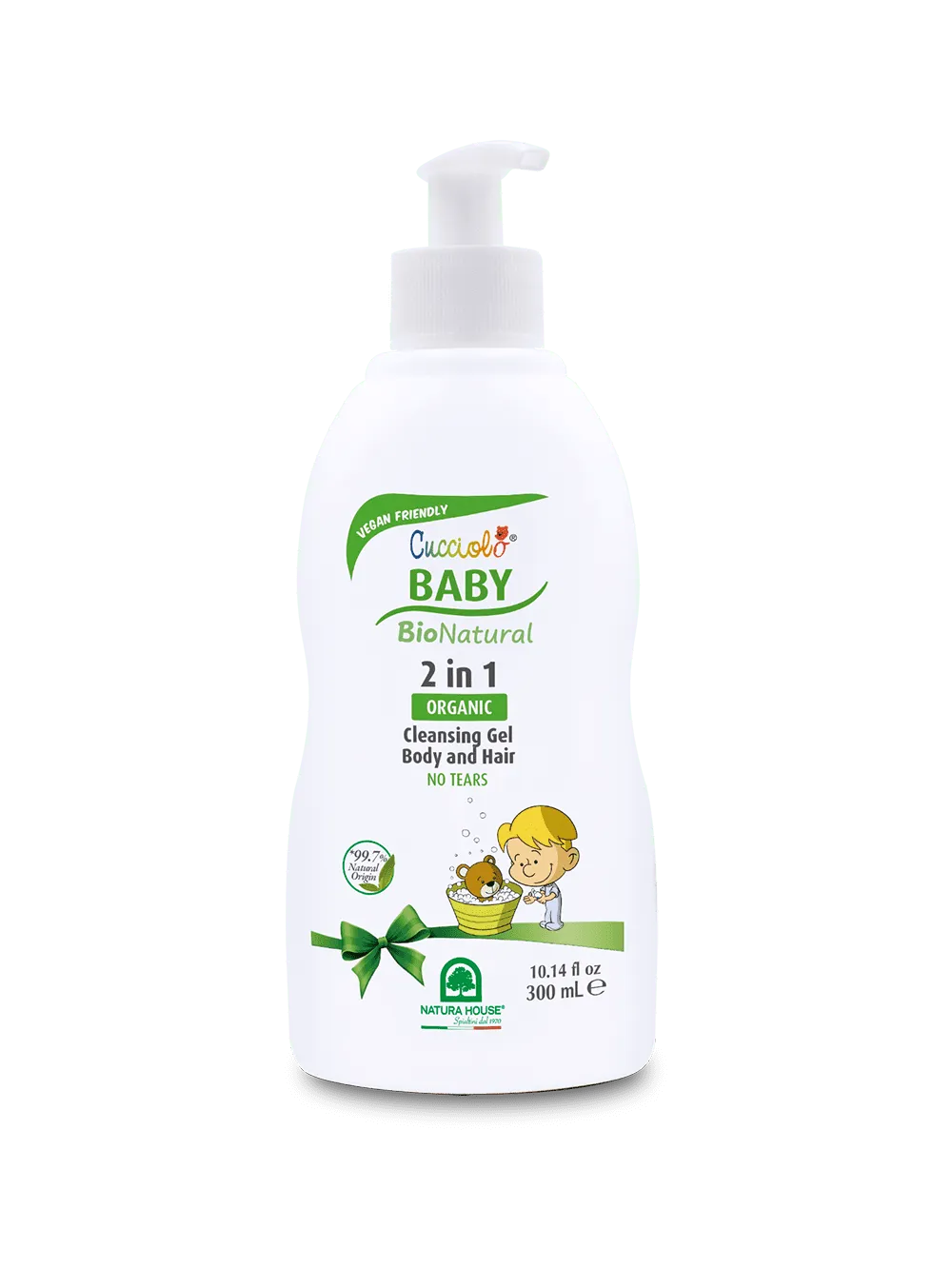 Natura House Cucciolo Baby Bio wasgel 2-in-1 300ml traanvrij