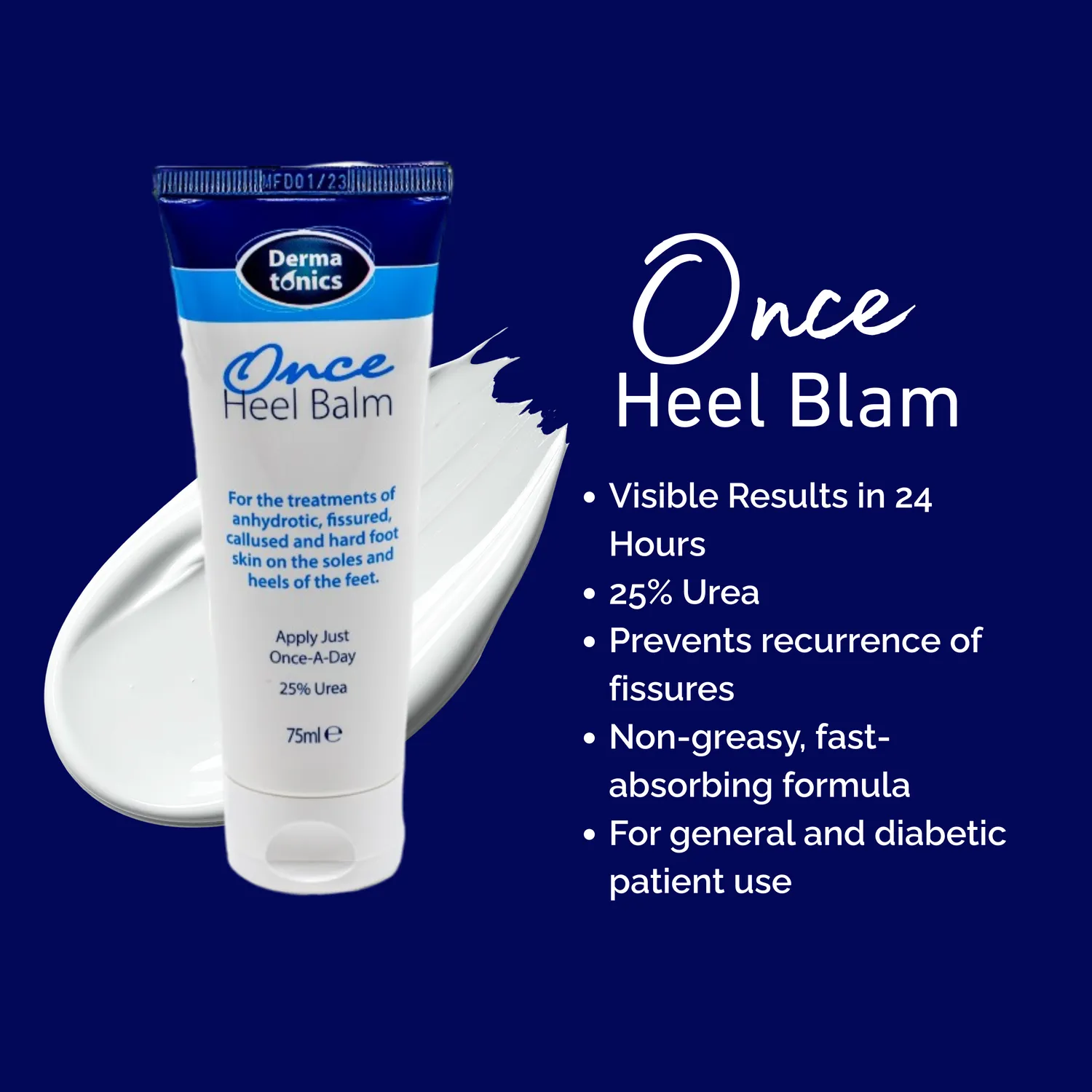 Dermatonics Once Heel Balm hielbalsem 75ml voor kloven