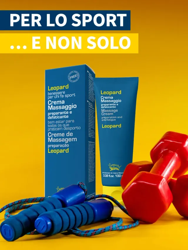 Natura House Leopard Sport massagecreme 100ml verkoelend