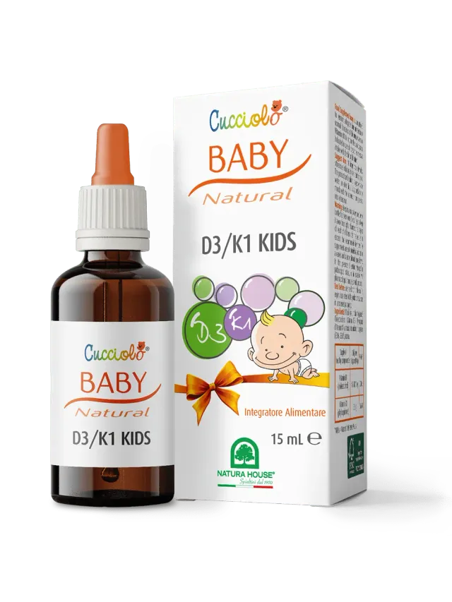 Natura House Cucciolo Baby vitamine D3+K1 druppels 15 ml