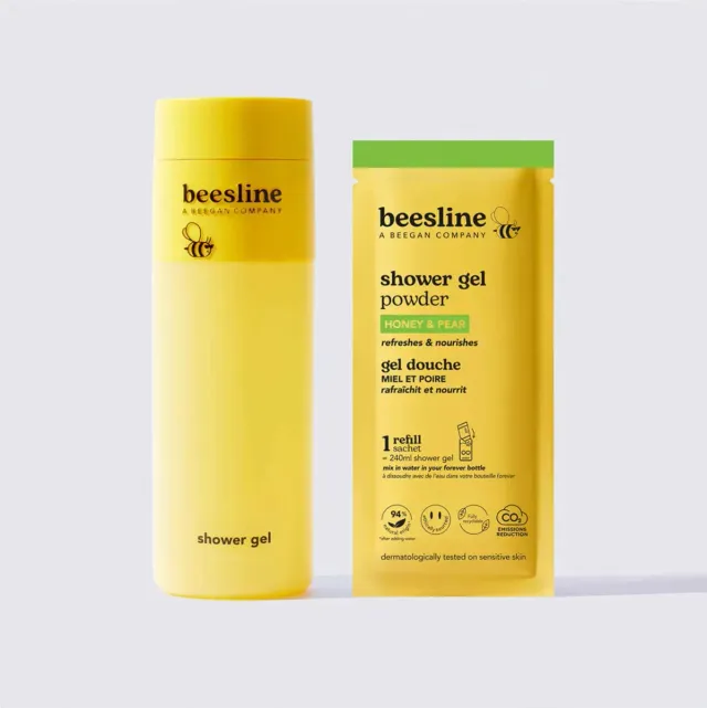 Beesline Honey & Pear poeder douchegel starterskit peer
