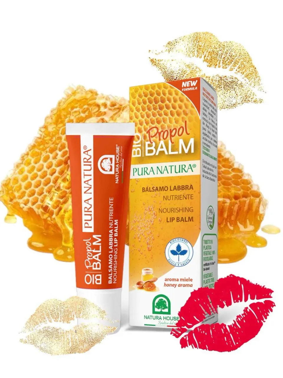 Natura House Bio Balm Propol lippenbalsem 10ml honing voedend