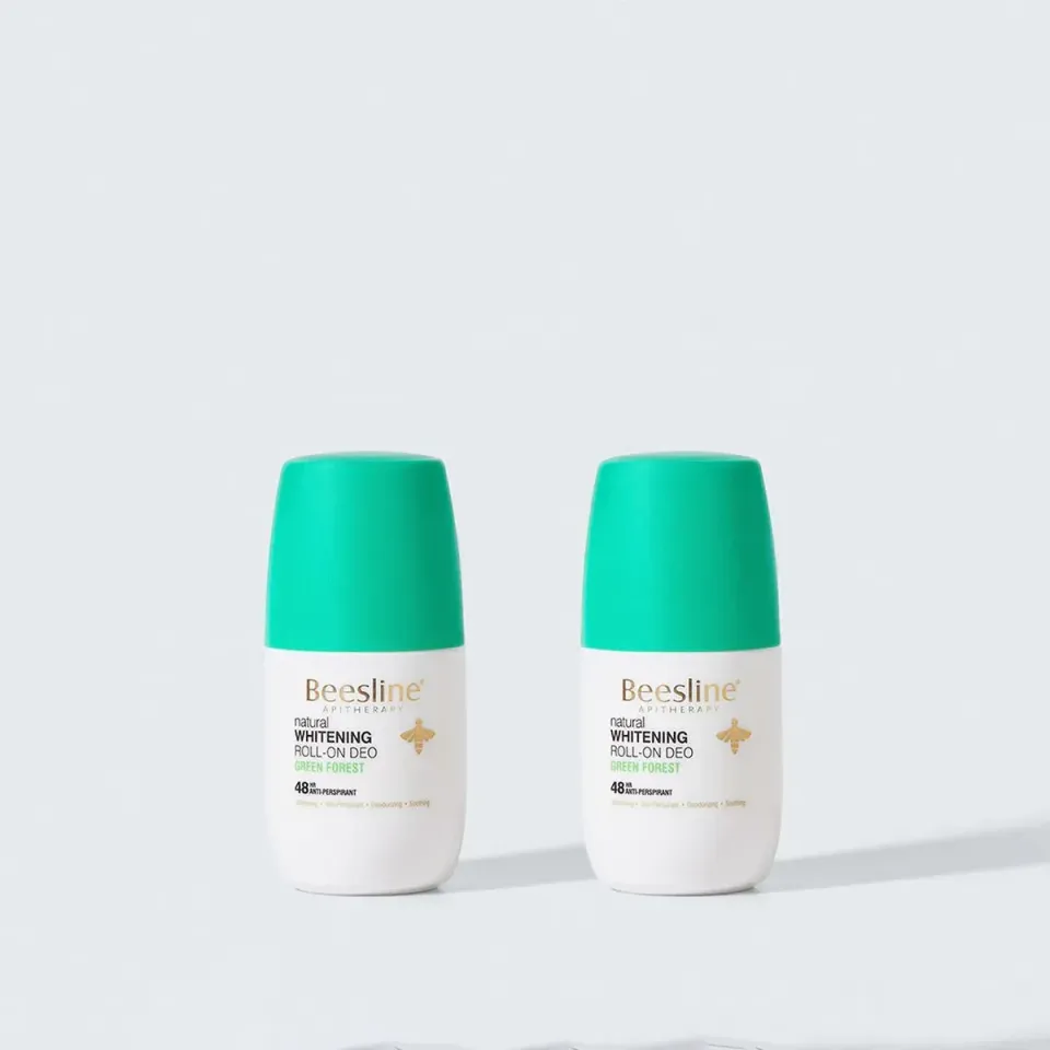 Beesline Whitening roll-on deodorant Green Forest 1+1 fris