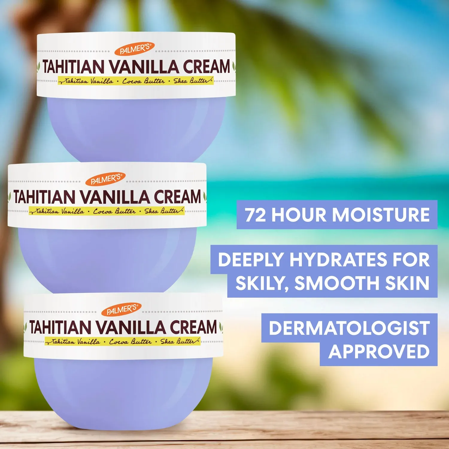 Palmer's Tahitian Vanilla bodycrème vanille droge huid