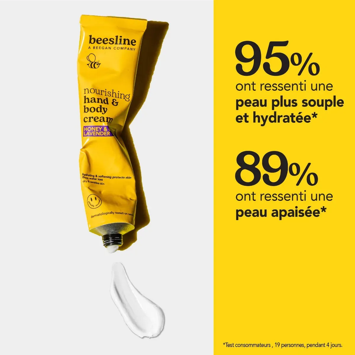 Beesline Nourishing Hand & Body Cream bodycrème honing lavendel