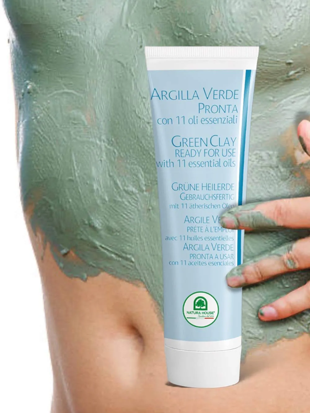 Natura House Ready Green Clay kleimasker 100ml met etherische olie